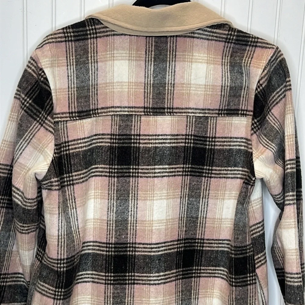 Melloday Long Button Up Shacket Size Medium - Picture 7 of 10